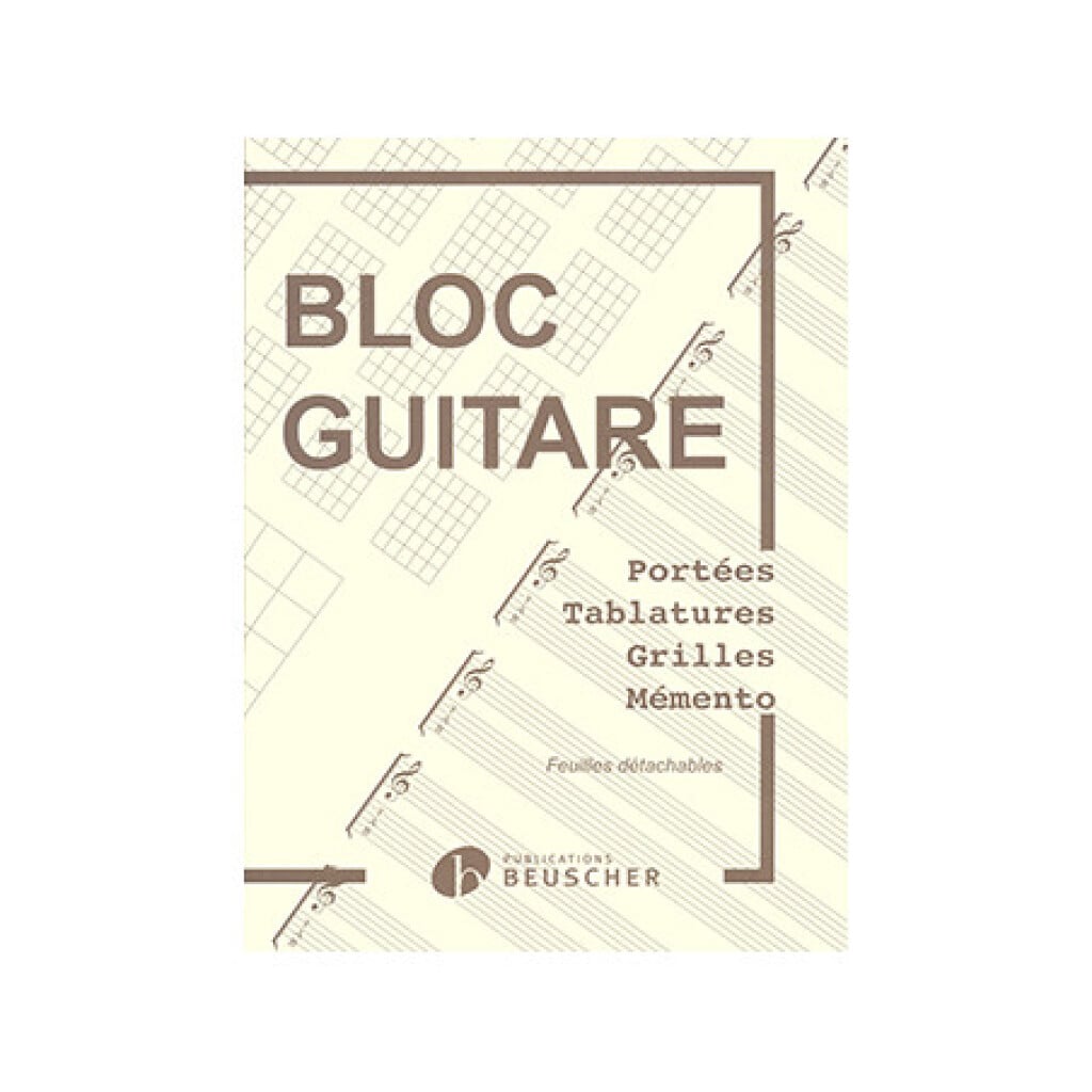 Bloc Guitare - Tablatures Grilles et Chord Boxes